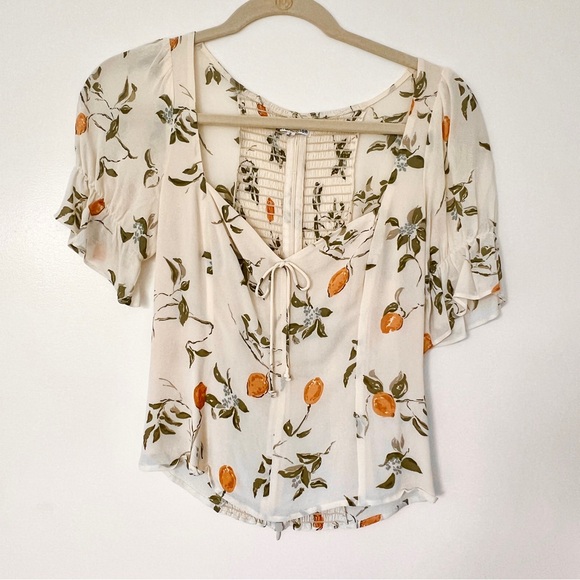 Reformation Delevan Top - Citron - Picture 5 of 7